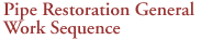 Pipe Restoration General Work Sequence